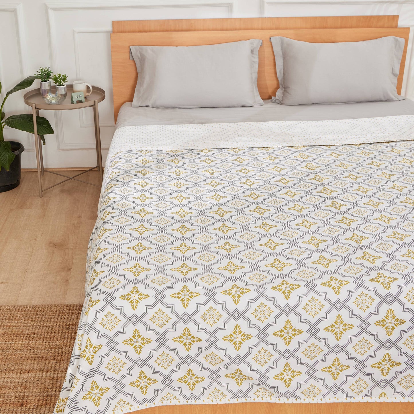 Luxeblend Poly Cotton Dohar- Yellow